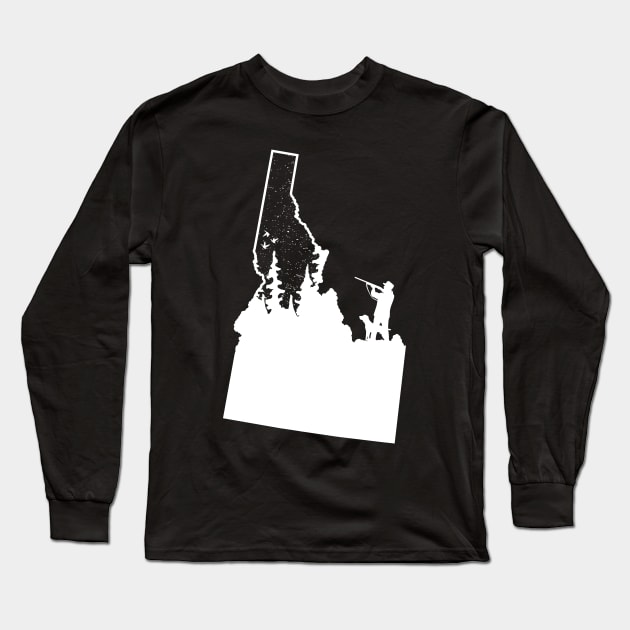 Idaho Duck Hunting Long Sleeve T-Shirt by Tesszero